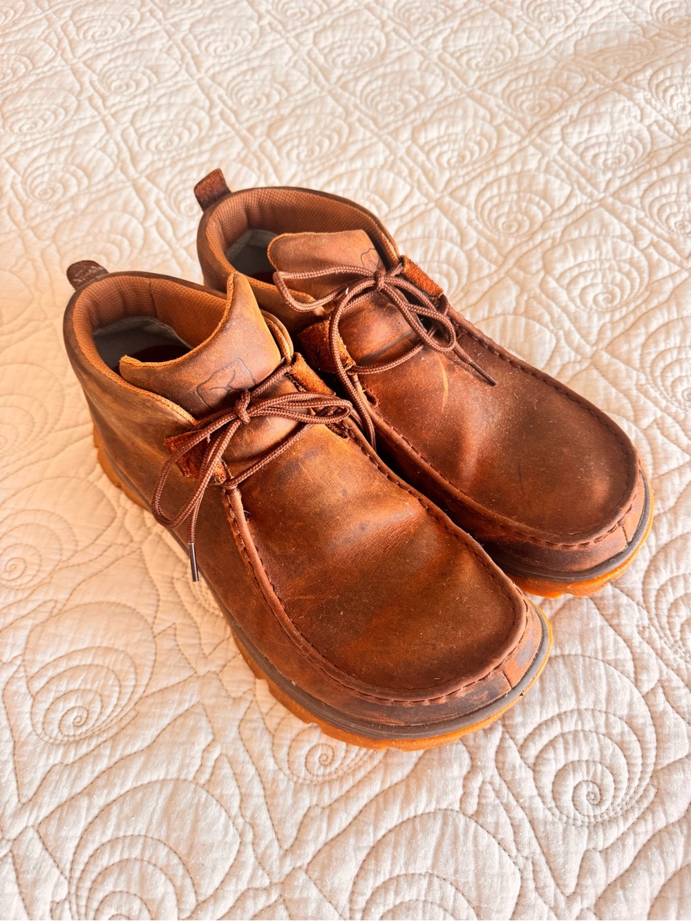 Twisted X Men's Brown Leather Chukka Moc-Toe Boots